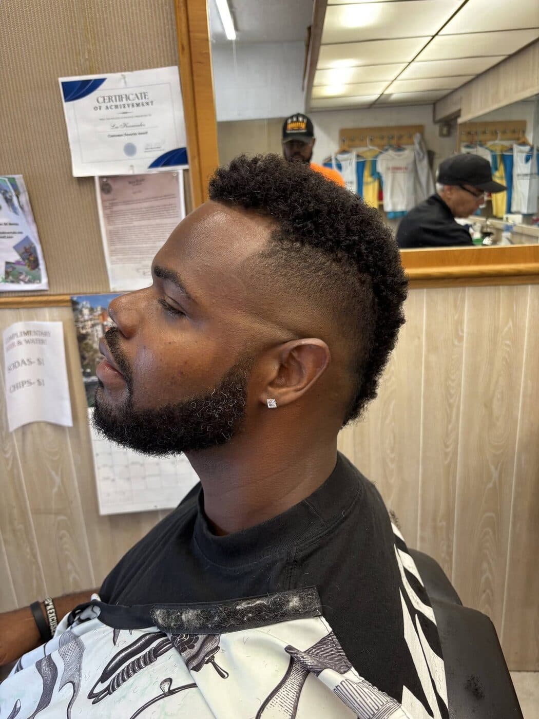 Clean side-profile fade