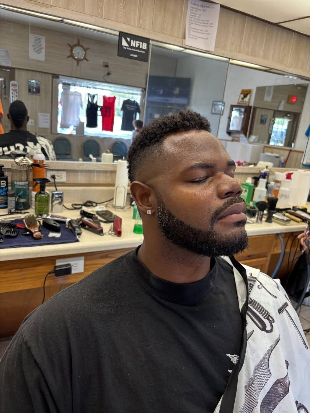 Completed men's cut