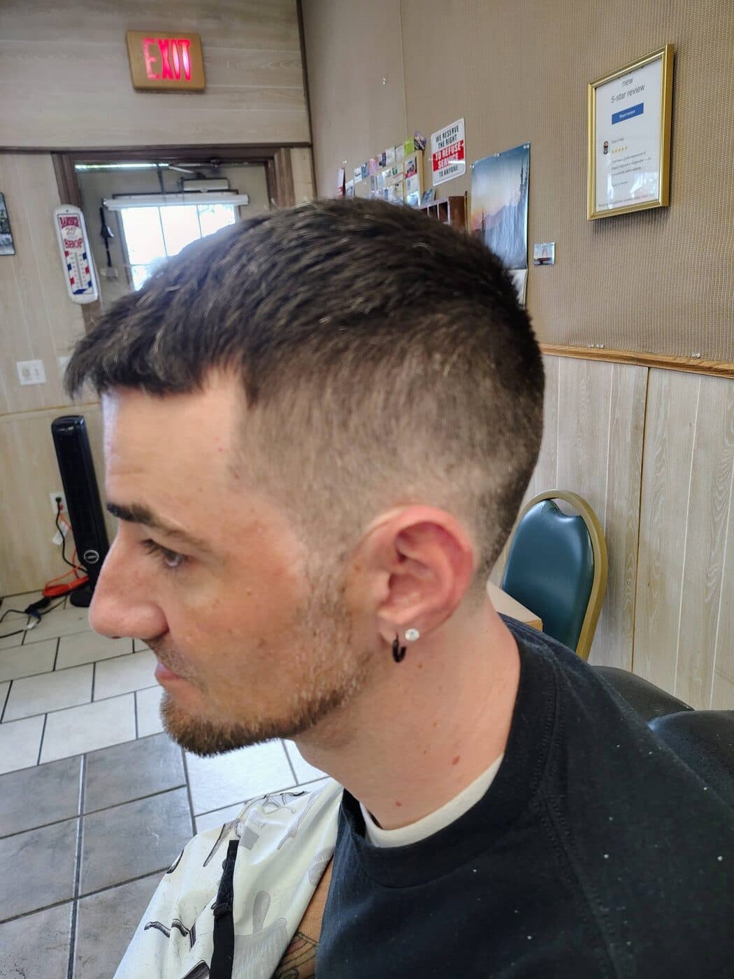 Fresh fade with a beard trim
